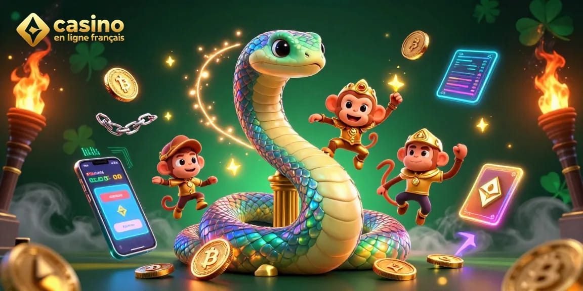 Découvrez le casino en ligne français avec des personnages enchantés et des éléments animés en 3D dynamiques, symbolisant le jeu et la chance.