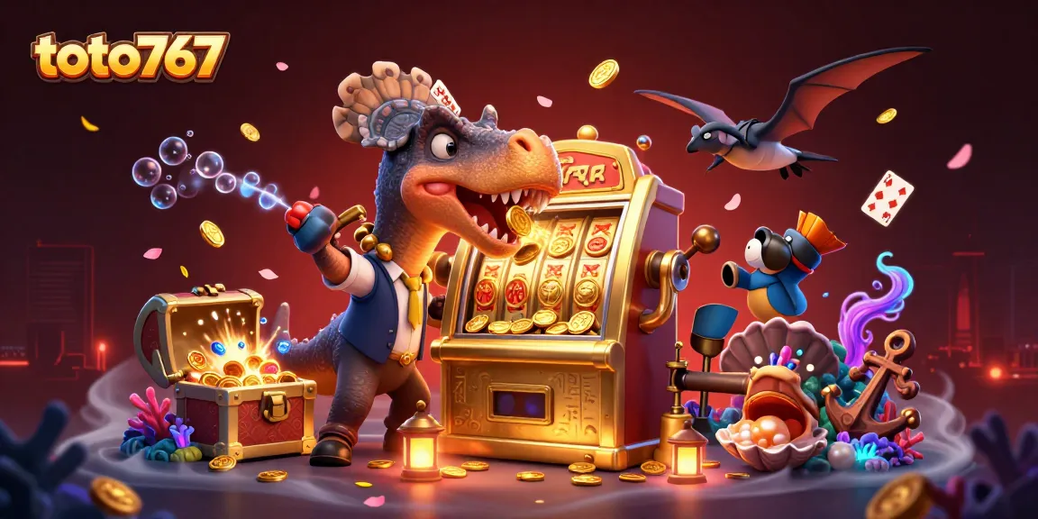 Menangkan koin jackpot dengan toto767 di slot berkilau bersama karakter prasejarah.