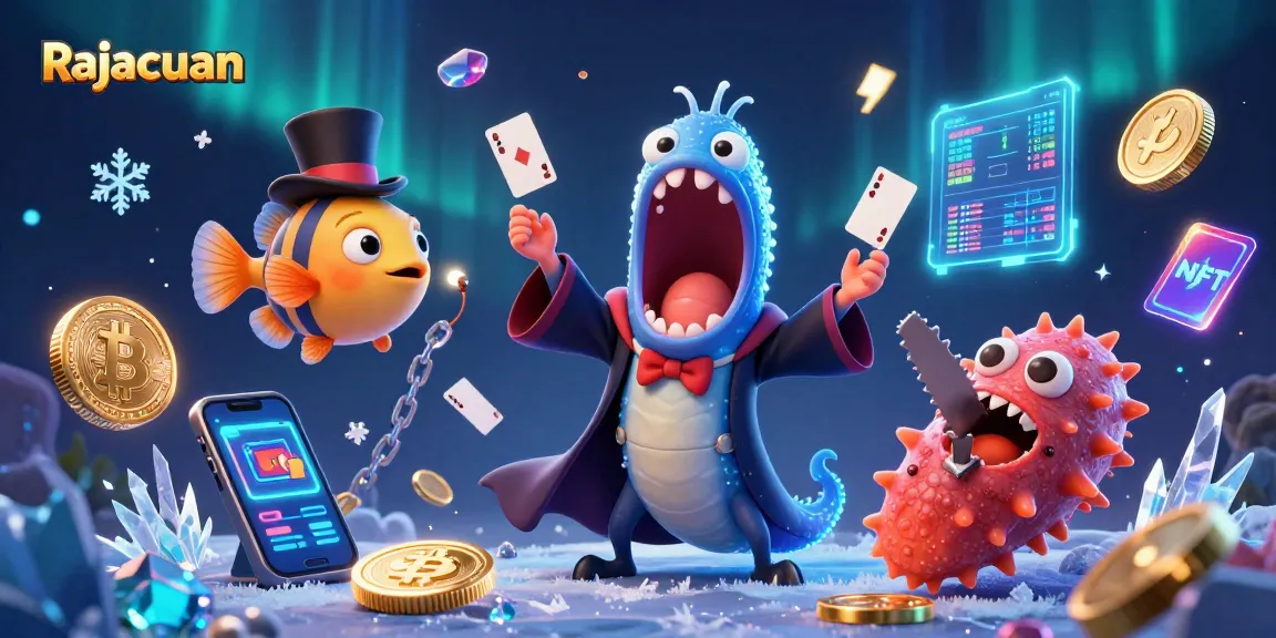 Experience thrilling gameplay at Rajacuan with magical 3D characters showcasing card tricks and digital assets.