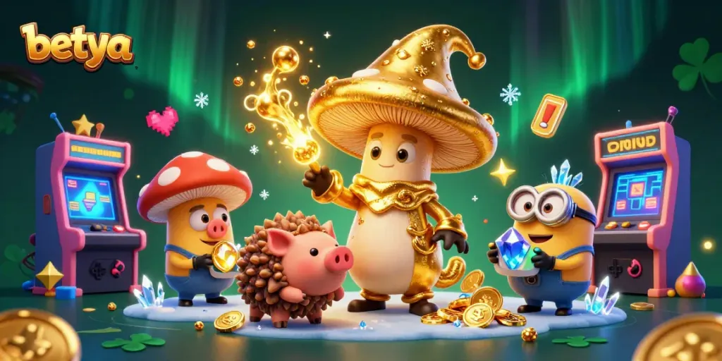 Experience the exciting magic of betya in a vibrant, action-packed casino scene.