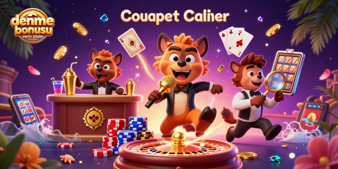 Experience thrilling fun at deneme bonusu veren siteler with lively hyena characters in a chaotic casino scene.