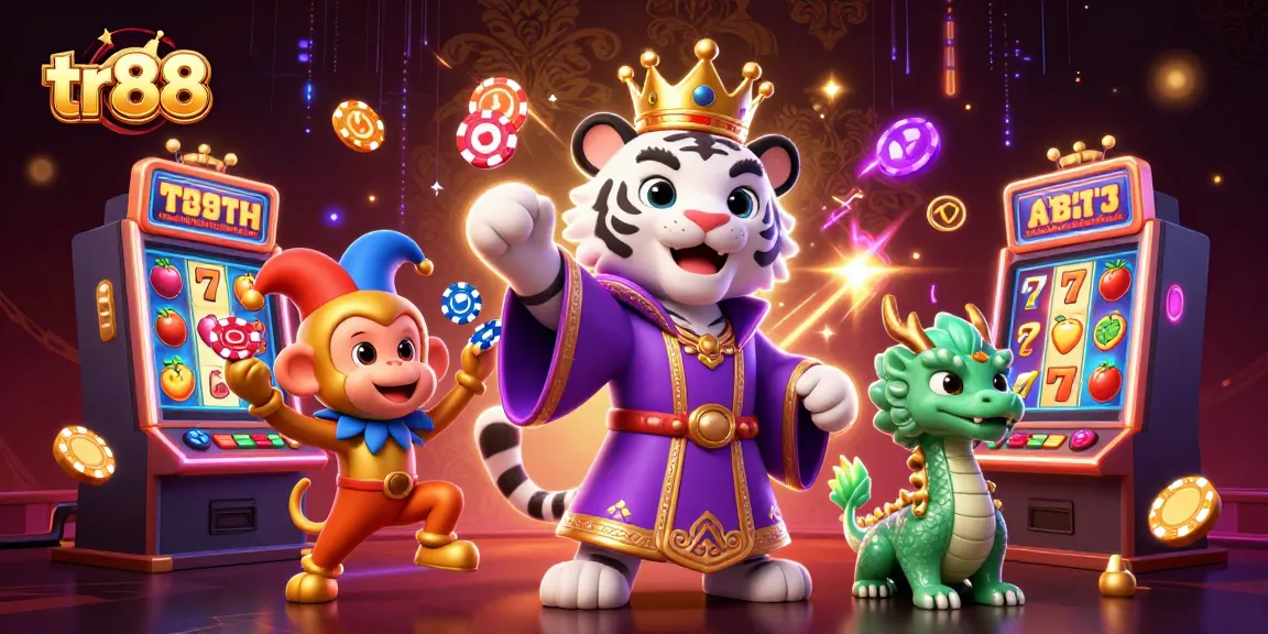 Engage in thrilling gaming adventures with tr88 featuring vibrant characters among colorful casino themes.