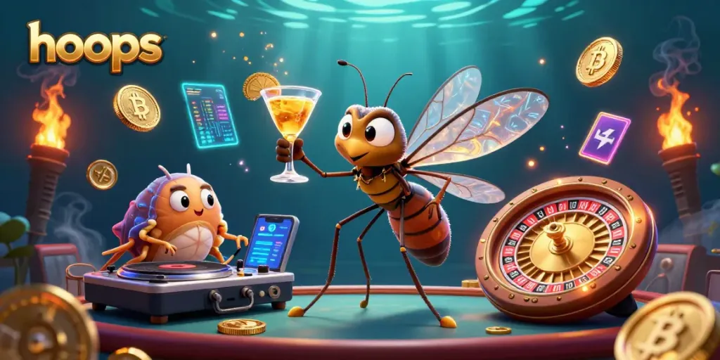 Spin winning hoops with stylish designs and engaging casino elements in a lively 3D scene.