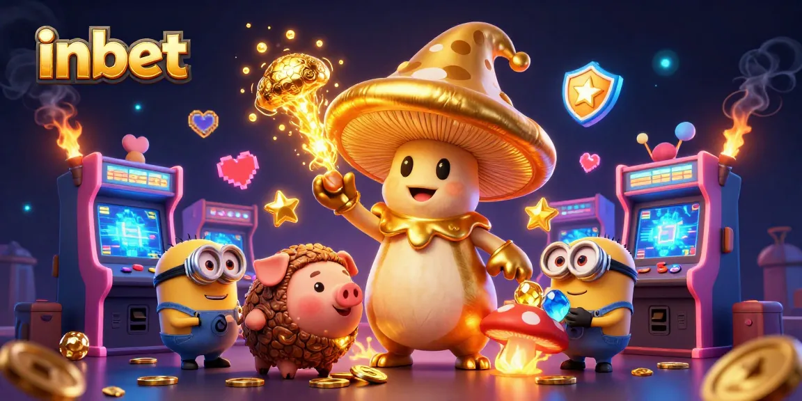 Bet on exciting adventures with inbet, showcasing a vibrant 3D casino-themed illustration.