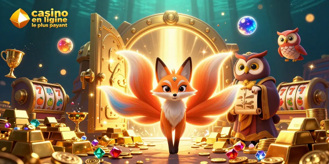 Découvrez le casino en ligne le plus payant avec une illustration captivante de personnages animés.