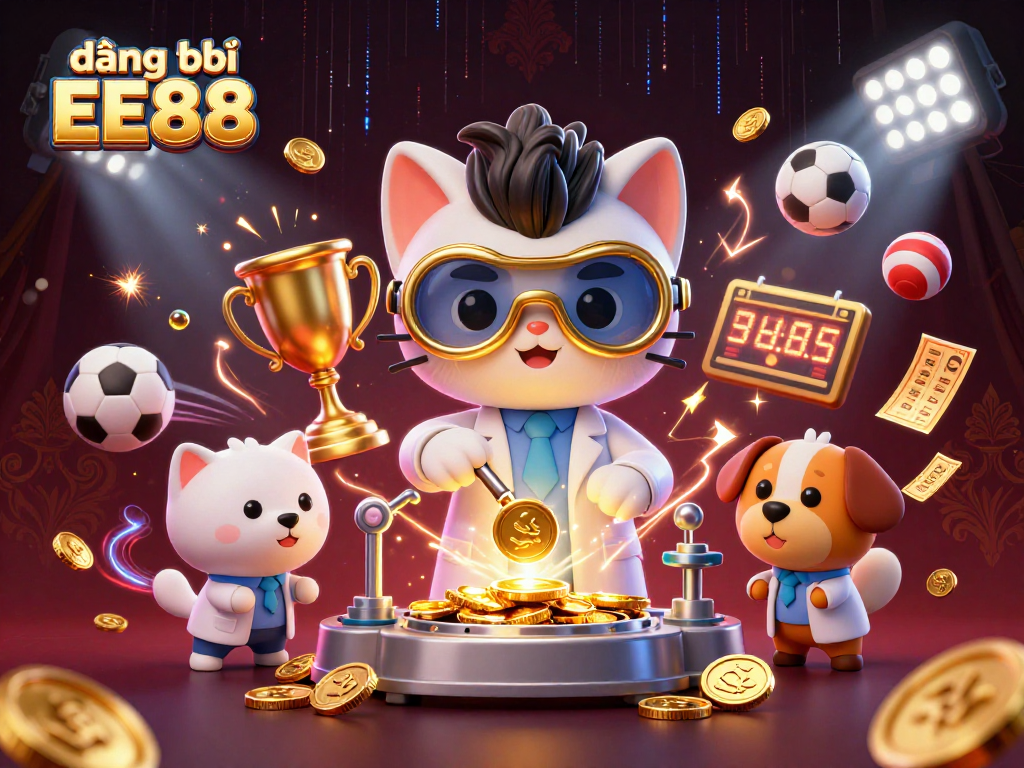 Engage in đăng ký EE88 for thrilling sports betting experience featuring 3D illustrations.