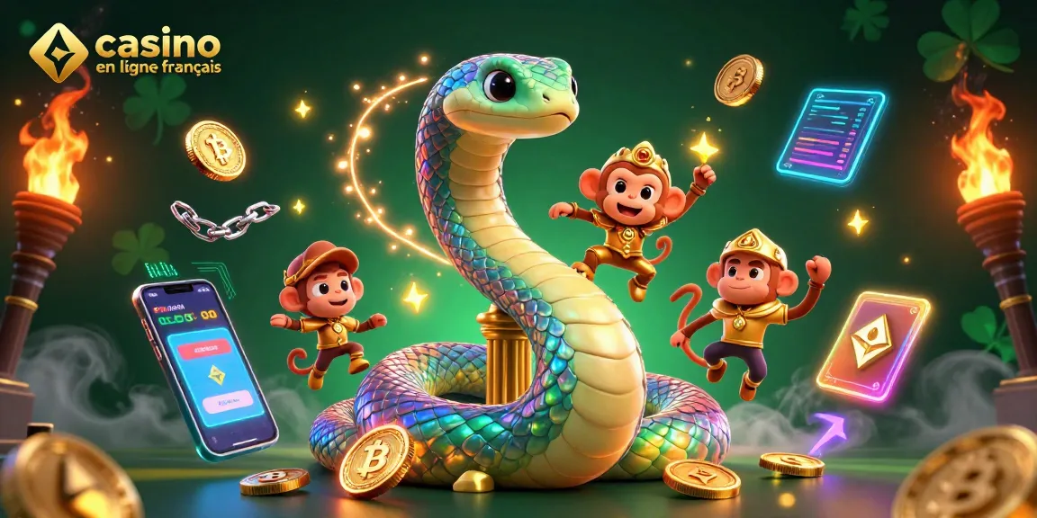 Découvrez le casino en ligne français avec des personnages enchantés et des éléments animés en 3D dynamiques, symbolisant le jeu et la chance.