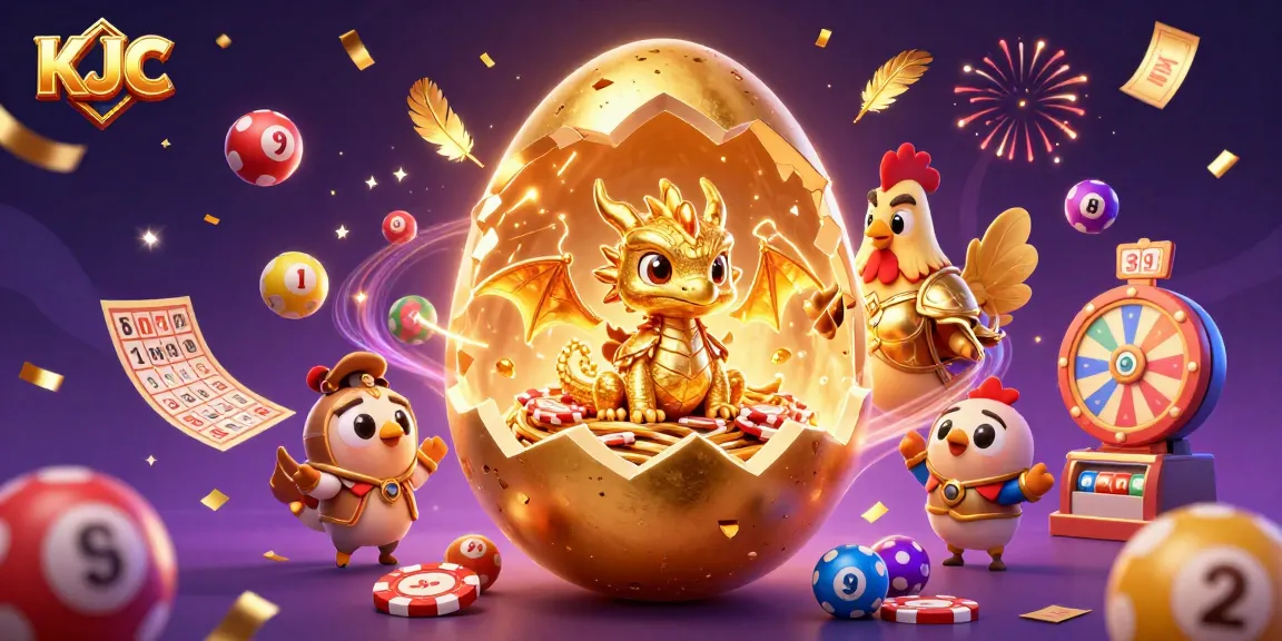 KJC reveals a golden dragon amid thrilling casino elements and rich festivity.