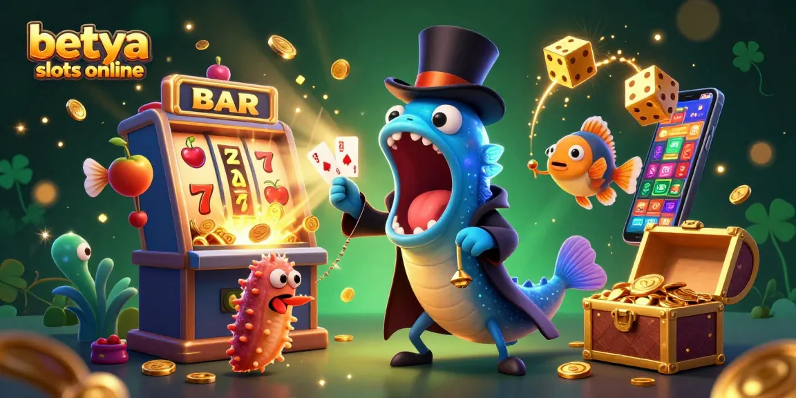 Experience the excitement of betya slots online with vibrant characters and bursting jackpot scenes.