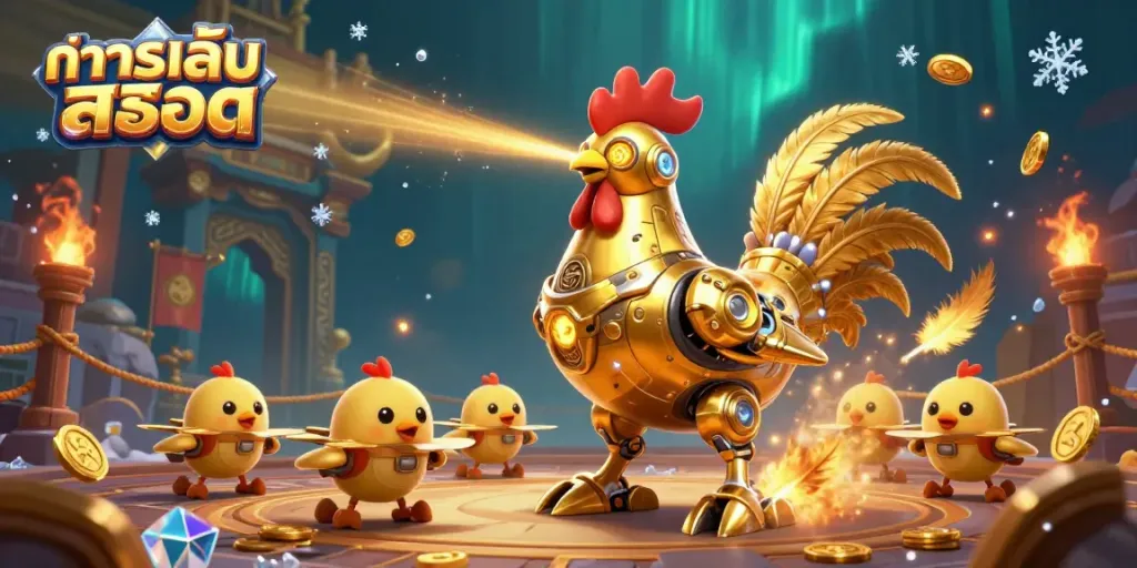 ทดลองเล่นสล็อต ในบรรยากาศคาสิโนสุดตื่นเต้น สื่อถึงความสนุกในการเล่นเกม