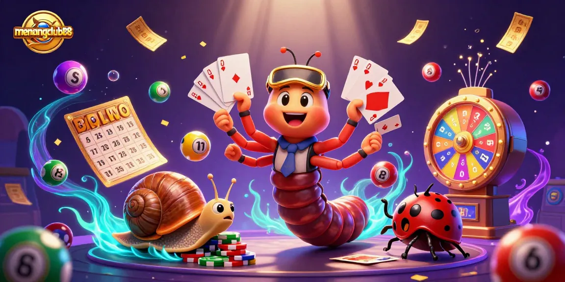 Experience the thrill of menangclub88 with colorful lottery elements and engaging 3D characters!