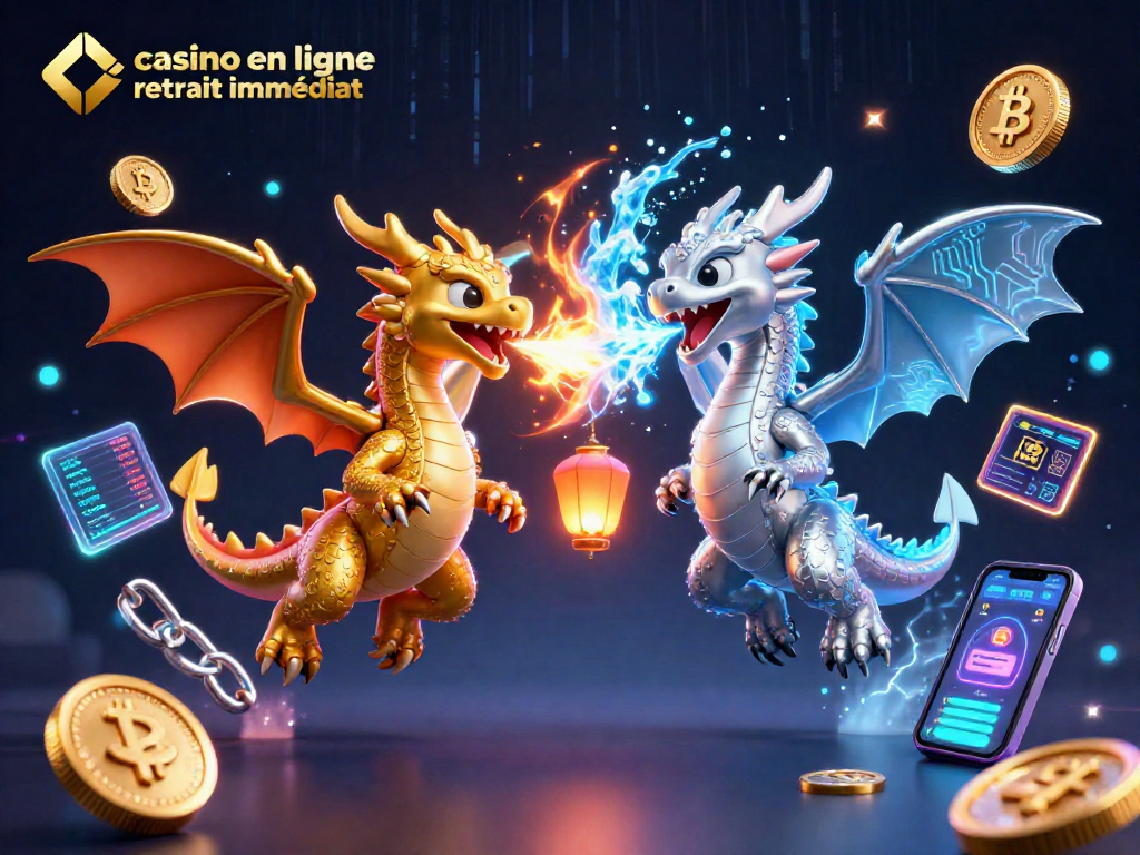 Jouez à casino en ligne retrait immédiat avec des dragons et des éléments de crypto-monnaie fascinants.