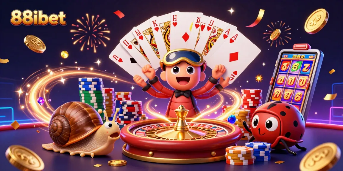 Experience thrilling gameplay at 88ibet with adventurous casino characters showcasing exciting action.