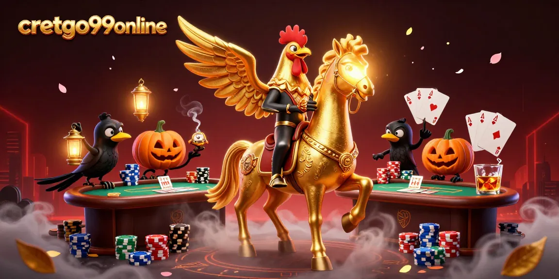 Experience thrilling moments at cretgo99online with a vibrant 3D casino adventure illustration.