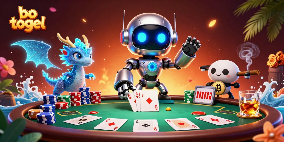 Experience thrilling bo togel action with vibrant casino elements in this dynamic 3D illustration.