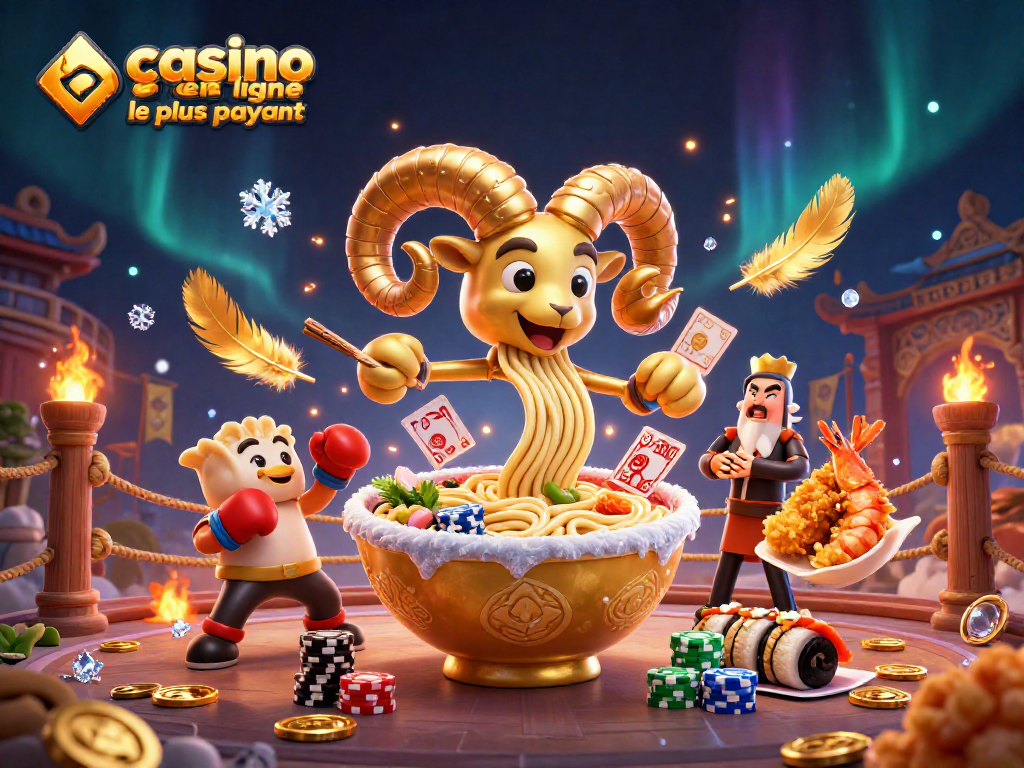 Jouez au casino en ligne le plus payant avec des machines à sous et des jeux immersifs dans une illustration dynamique.