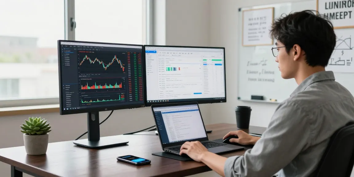 Dynamic workspace showcasing SEA blue chip stock API integration for trading analysis
